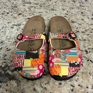 Birki's by Birkenstock Women's Sabot 260 Patchwork Mary Jane Clogs